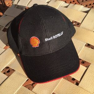 Shell Rotella oil hat 6 panel adjustable baseball style cap